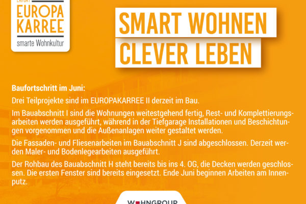 Bautenstand Juni 2024