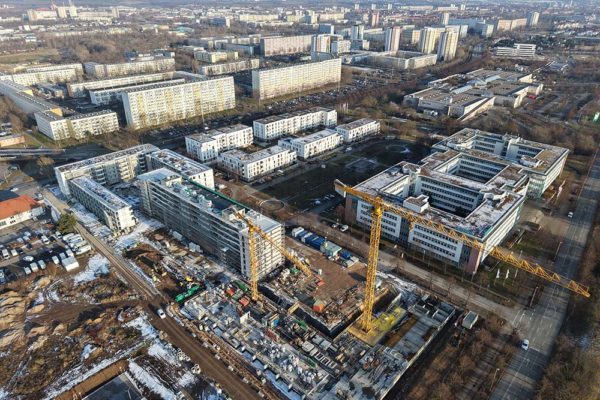 Baufortschritt Februar 2025_EUROPAKARREE ERFURT