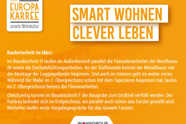 Bautagebuch Text März 2025
