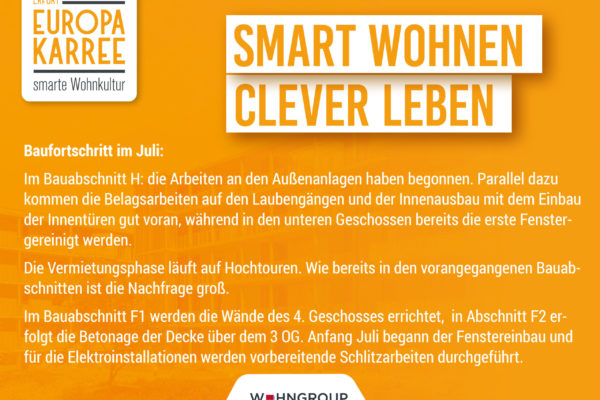 Bautagebuch Text Juli 2025