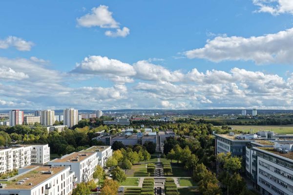 Ausblick vom Europakarree H Richtung Süden