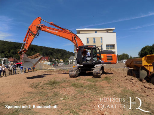 Spatenstich für den 2. Bauabschnitt im HeinrichsQuartier