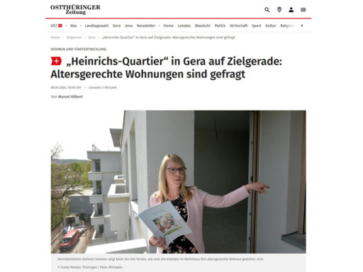 OTZ berichtet über Altersgerechte Wohnungen