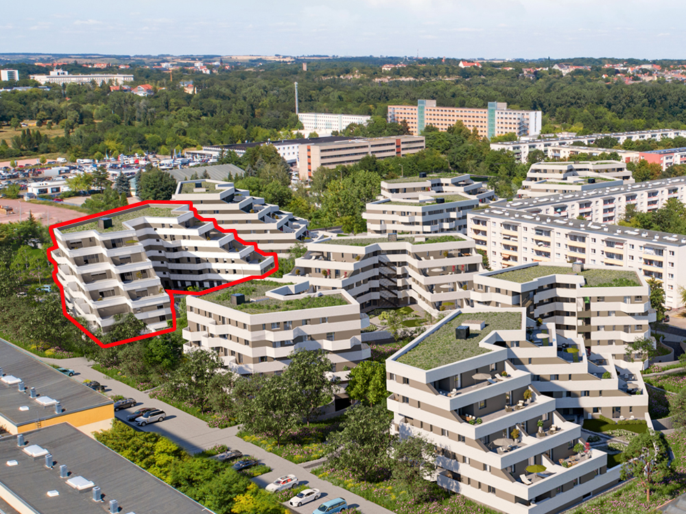 WOHNGROUP-Vertriebsstart mit doppelter AfA-Power im wohncampus Halle (S.), Haus 5