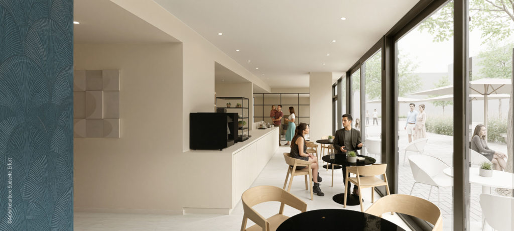 Lebenshilfe Erfurt Service gGmbH eröffnet Café-Bistro "Amelie nebenan" im Europakarree Erfurt
