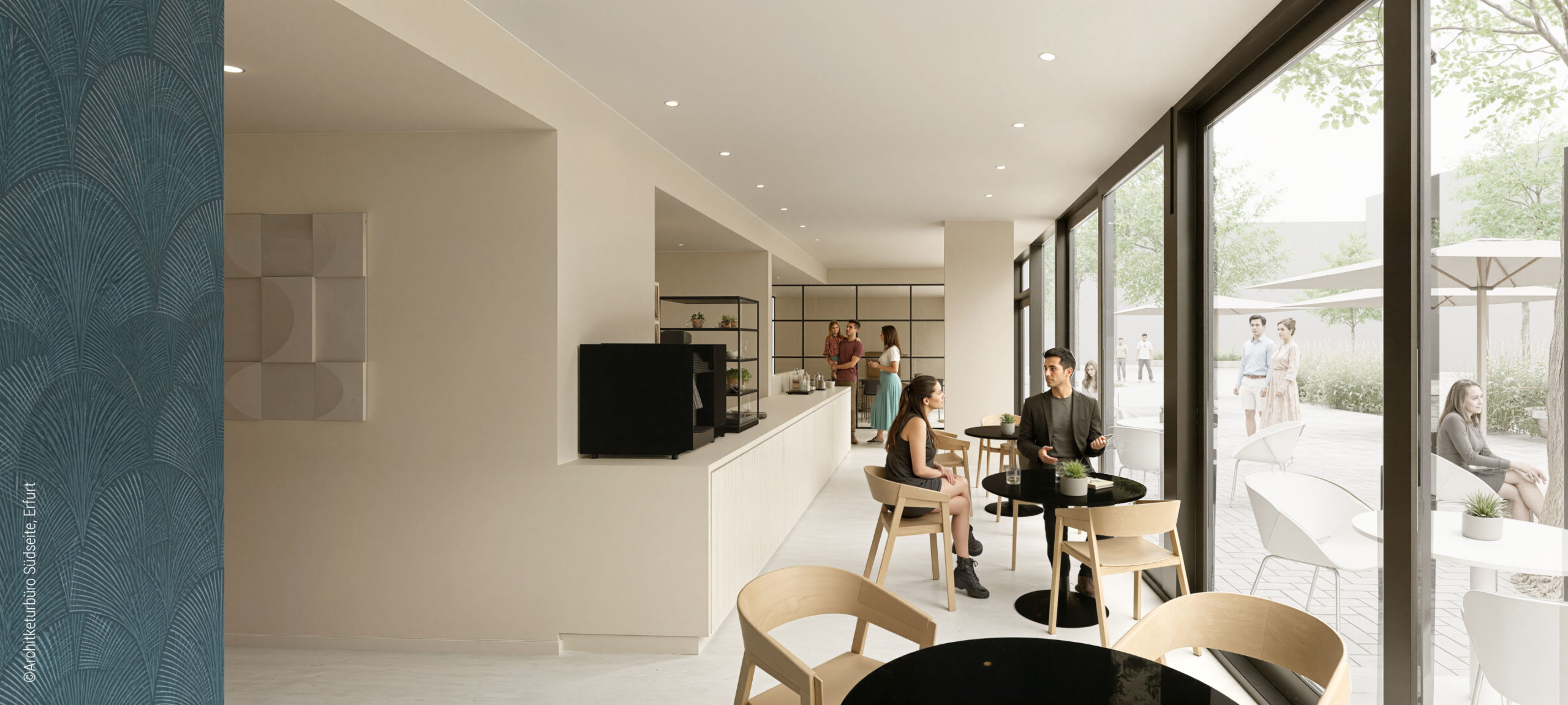 Lebenshilfe Erfurt Service gGmbH eröffnet Café-Bistro "Amelie nebenan" im Europakarree Erfurt